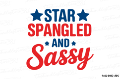 Star Spangled and Sassy Svg Design | 4th of july | Shirt Svg Product Image 2