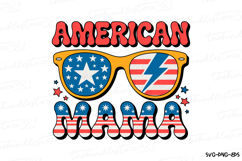 American Mama Svg Design | 4th of july svg | Shirt Svg Product Image 2