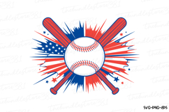 America Baseball Svg Design | 4th of july svg | Shirt Svg Product Image 2
