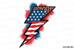 America Lightning Bolt Svg | 4th of july svg | Shirt Svg Product Image 2