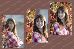 A pretty girl with black hair walks in the park. 3 photo. Product Image 1