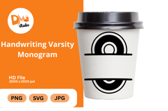 Handwriting Varsity Monogram Product Image 1