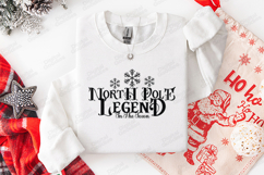 North Pole Legend Christmas Shirt Design Product Image 2