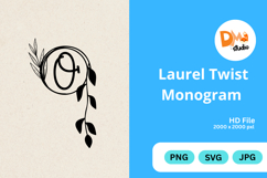 Laurel Twist Monogram Product Image 1