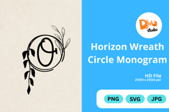 Horizon Wreath Circle Monogram Product Image 1