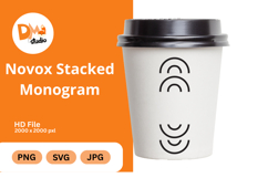 Novox Stacked Monogram Product Image 1