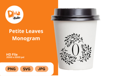 Petite Leaves Monogram Product Image 1