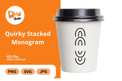 Quirky Stacked Monogram Product Image 1