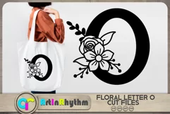 Floral letter O svg cut file / Botanical alphabet SVG Product Image 1