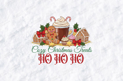 Cozy Christmas Treats Ho Ho Ho Gingerbread T-Shirt SVG Product Image 3