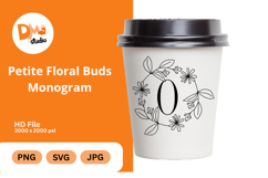 Petite Floral Buds Monogram Product Image 1