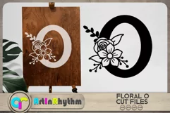 Floral letter O svg cut file / Botanical alphabet SVG Product Image 2