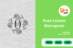 Rose Leaves Monogram Product Image 1