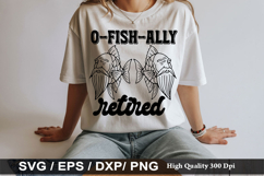 O-fish ally retired - Fishing SVG Design Product Image 1