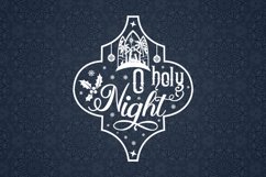 O holy night SVG, Arabesque Christmas SVG Design Product Image 3