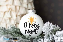 O Holy Night SVG, Christmas Sign SVG, Ornament SVG Product Image 2