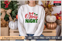 O Holy Night SVG | Christmas SVG | Holiday SVG | Xmas SVG Product Image 1