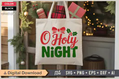 O Holy Night SVG | Christmas SVG | Holiday SVG | Xmas SVG Product Image 5