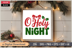 O Holy Night SVG | Christmas SVG | Holiday SVG | Xmas SVG Product Image 6
