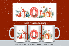 Christmas Mug Customizable Custom Winter Coffee Cup Letter O Product Image 1