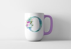 Spring Watercolor Letter. Monogram O. Sublimation Design Product Image 4