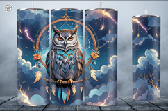 Owl Tumbler Sublimation, 20 oz Tumbler Wrap Product Image 2