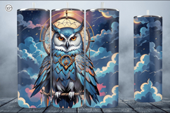 Owl Tumbler Sublimation, 20 oz Tumbler Wrap Product Image 5