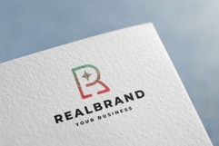 Real Brand Letter R Sparkle Logo Product Image 3