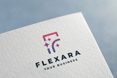 Flexara Letter F Sparkle Logo Product Image 3