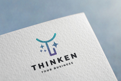 Thinken Abstract T Sparkle Logo Product Image 1