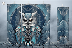 Owl Tumbler Sublimation, 20 oz Tumbler Wrap Product Image 4