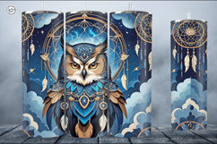 Owl Tumbler Sublimation, 20 oz Tumbler Wrap Product Image 3