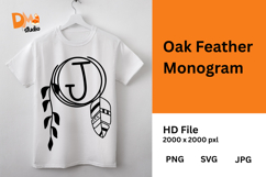 Oak Feather Monogram Product Image 1
