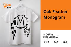Oak Feather Monogram Product Image 1