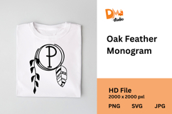 Oak Feather Monogram Product Image 1