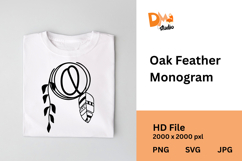 Oak Feather Monogram Product Image 1