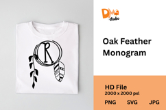 Oak Feather Monogram Product Image 1