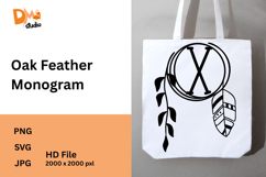 Oak Feather Monogram Product Image 1