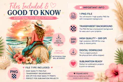 Coastal Cowgirl horse sunset png Product Image 2