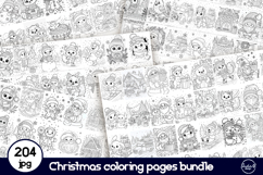 Christmas coloring pages, Bookmark coloring, Bundle Product Image 2