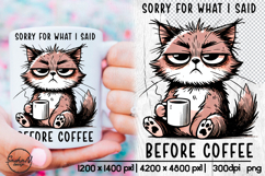 Humor coffee sublimation, Funny quotes Product Image 1