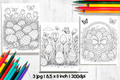 Easter egg coloring pages, Printable coloring sheets Product Image 1