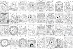 Christmas coloring pages bundle Product Image 2