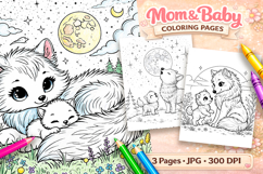 Wolf Mothers day coloring pages for kids Product Image 2