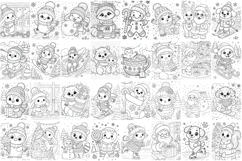 Christmas coloring pages bundle Product Image 3