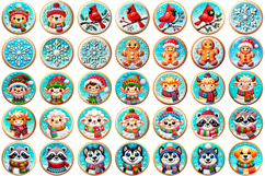 3d Christmas round coaster sublimation bundle Product Image 4