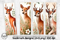 Deer Bookmark Designs Watercolor Forest Animals Product Image 1
