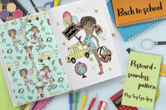Bask to school. Girl 5. Png Svg Eps Product Image 1