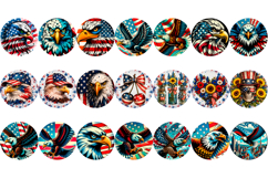 4th of July car coaster sublimation designs bundle Product Image 4