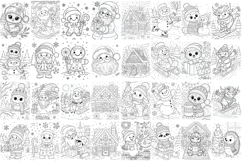 Christmas coloring pages bundle Product Image 5